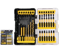 Набор ударных бит и сверел Deli 35 предметов в пластиковом кейсе DL251204 сталь S2 209066