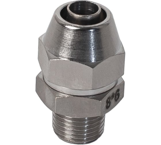 Фитинг латунный компрессионный NBPT SM-S0806-04, 1шт 74378 1