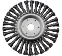 Корщетка дисковая Diamond Industrial 180 х 22.2 мм жесткая крученая проволока 0.5 мм DIDSHH18022