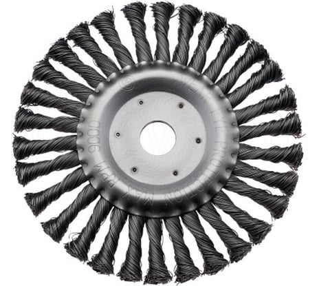 Корщетка дисковая Diamond Industrial 180 х 22.2 мм жесткая крученая проволока 0.5 мм DIDSHH18022