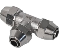 Фитинг латунный компрессионный NBPT SM-T0806-0, 1шт 74095