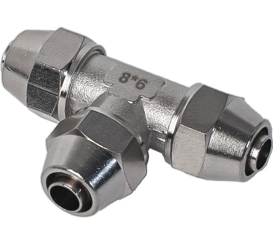 Фитинг латунный компрессионный NBPT SM-T0806-0, 1шт 74095 1