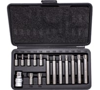 Набор бит TORX с битодержателем (15 шт; 1/2") Forsage F-4156(27197)