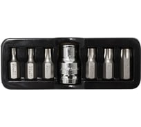 Набор бит TORX с битодержателем (6 шт; 1/2"; 30 мм; Т25/Т30/Т40/Т45/Т50/Т55) в ложементе Forsage 27202 F-4074