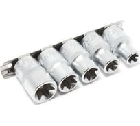 Набор головок Е-профиль (5 шт; 1/2"; E12/E14/E16/E18/E20) на планке Forsage 6352 F-4053