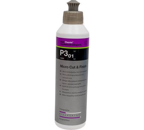 Финишная паста Micro Cut Finish P3.01 404250 с воском карнаубы 250 мл Koch Chemie 019422 951