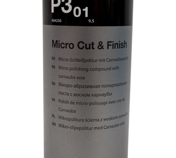 Финишная паста Micro Cut Finish P3.01 404250 с воском карнаубы 250 мл Koch Chemie 019422