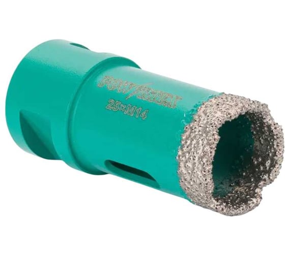 Коронка алмазная Powertex Super Hard 4T, М14 25х35 мм для дрели и УШМ по плитке 3A2219 1