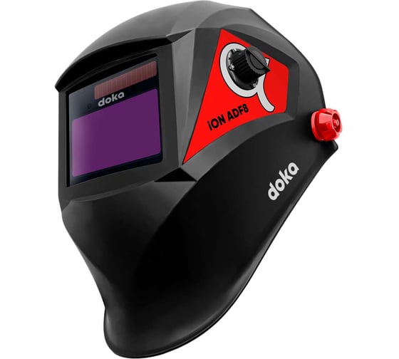 Маска сварочная doka Хамелеон REAL COLOR 100х53 мм, DIN 3/4-8/9-13, 1/1/1/1 Alpha iON ADF8 1
