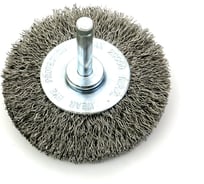 Щетка дисковая EuroBrush 70х11 мм, c хв-м 6х30, ворс гофр нерж сталь 0.30 (код 13-119) EB-D70SS12