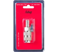 Разъемное соединение FUBAG рапид (муфта) - елочка 10мм с обжимным кольцом 15х18мм, блистер 1 шт 8641946