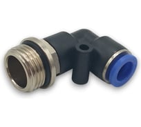 Фитинг Контактная Механика цанговый угловой G1/2, трубка 10мм KZPL10-04G