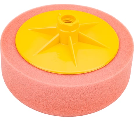 Полировальник поролоновый CLASSIC 150х50 мм, М14, универсальный, оранжевый BlackFox 12385