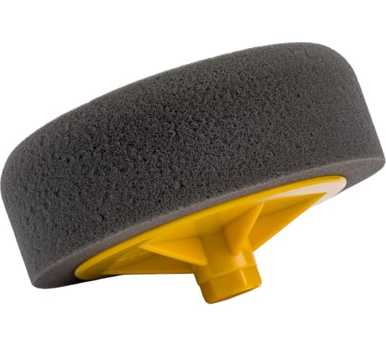 Полировальник поролоновый CLASSIC 150х50 мм, М14, мягкий, черный BlackFox 12390