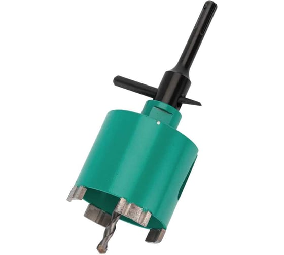 Коронка алмазная Powertex Prof. 6T (Подрозетник) 68х60 мм для перфораторов по бетону 3A2207 1