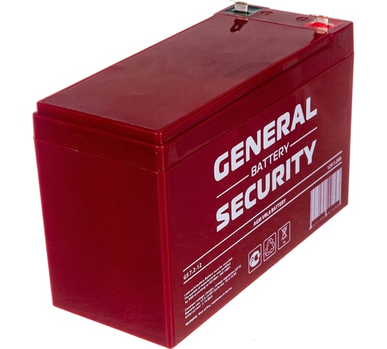 Аккумулятор для ИБП General Security GS7.2-12 12В, 7.2 Ач УТ-00001383