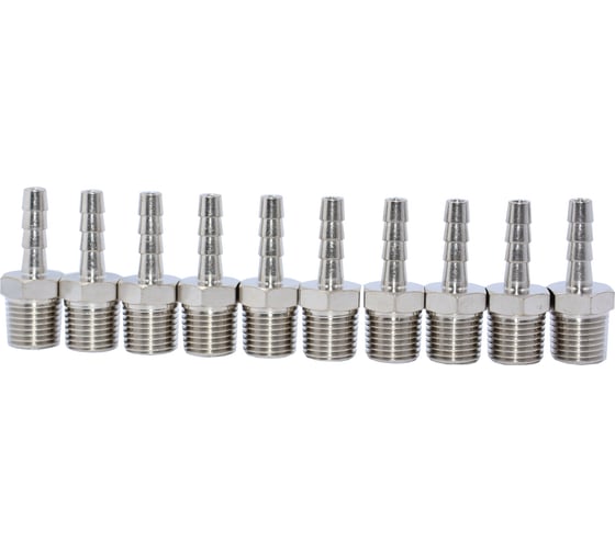 Фитинг елочка KraftWell 6 мм - M1/4, 10 шт KRW-TF614M-10 1