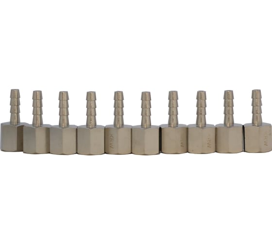 Фитинг елочка KraftWell 6 мм - F1/4, 10 шт KRW-TF614F-10 1