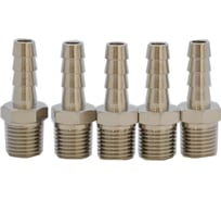 Фитинг елочка KraftWell 8 мм - M1/4, 5 шт KRW-TF814M-5