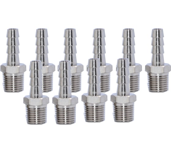 Фитинг елочка KraftWell 8 мм - M1/4, 10 шт KRW-TF814M-10 1