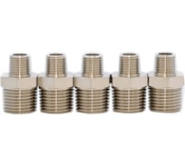 Переходник резьбовой KraftWell M1/2 - M1/4, 5 шт KRW-TF12M14M-5