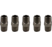 Переходник резьбовой KraftWell M1/4 - M1/4, 5 шт KRW-TF14M14M-5