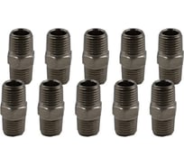 Переходник резьбовой KraftWell M1/4 - M1/4, 10 шт KRW-TF14M14M-10