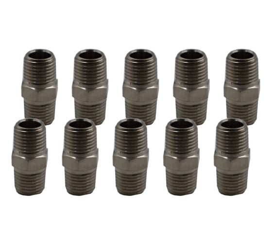 Переходник резьбовой KraftWell M1/4 - M1/4, 10 шт KRW-TF14M14M-10 1