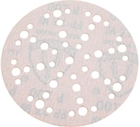 Шлифовальный круг Klingspor FP73WK 150мм на липучке и пленочной основе, 49 отверстий, Р100 (100 штук) 357446-100