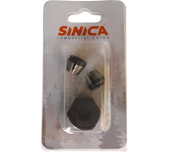 Комплект Sinica 3 шт.: гайка под цанги 6.35 мм + Цанга 6 мм + 6.35 мм 100180 1