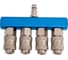 Разветвитель пневматический Pegas pneumatic на 4 выхода со штуцером 3307 2