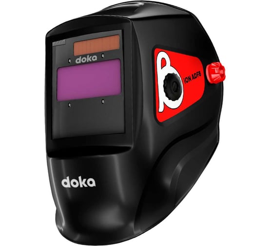 Маска сварочная doka Хамелеон REAL COLOR 100х53 мм, DIN 3/4-8/9-13, 1/1/1/1 Beta iON ADF8 1