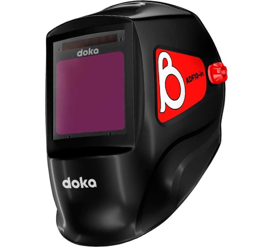 Маска сварочная doka Хамелеон REAL COLOR 100х96 мм, DIN 3/4-8/9-13, 1/1/1/1 Beta ADF10 (вн.) 1