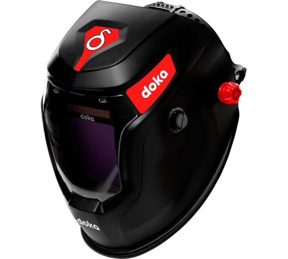 Маска сварочная doka Хамелеон REAL COLOR 100х96 мм, DIN 3/4-8/9-13, 1/1/1/1 Delta ADF10 1