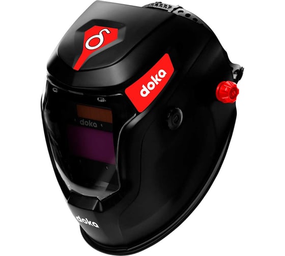 Маска сварочная doka Хамелеон REAL COLOR 100х53 мм, DIN 3/4-8/9-13, 1/1/1/1 Delta iON ADF8 1