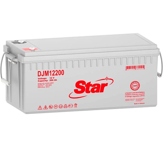 Аккумулятор для ИБП STAR DJM12200 12В 200 Ач УТ-00002729 1