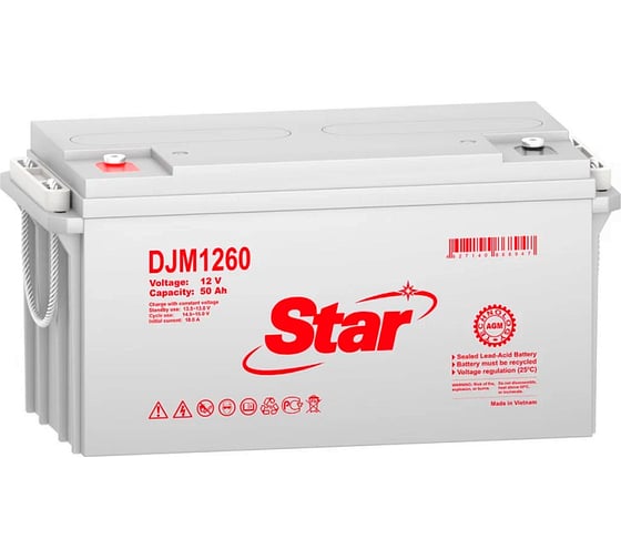 Аккумулятор для ИБП STAR DJM1260 12В 45 АЧ УТ-00002732 1