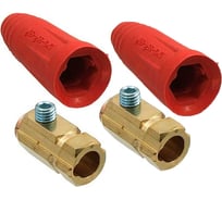 Кабельная розетка Энаргит цвет красный 35-50мм (2 шт), класс А, КР35-50-2-A-R