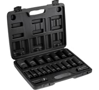 Набор шестигранных ударных торцевых головок KRANZ, 1/2, 78мм, 20 предметов (8-32мм) пластиковый кейс KR-12-8420