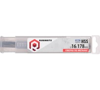 Cверло по металлу Rubinritz 16.0x178мм HSS-Сo 5% (Р6М5К5), 3-х гранный хвостовик, 1шт/уп 162160