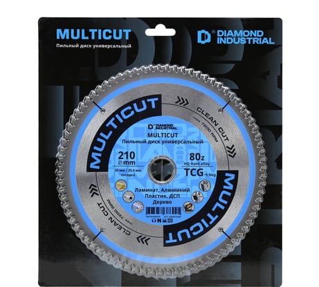 Диск пильный Diamond Industrial 210х30/25.4 мм Z=80 MultiCut DIDM210Z80