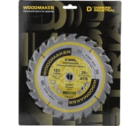Диск пильный Diamond Industrial 185х20/16 мм Z24 WoodMaker DIDD185Z24