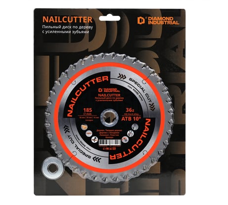 Диск пильный Diamond Industrial 185х30/20/16 мм Z=36 NailCutter DIDNC185Z36