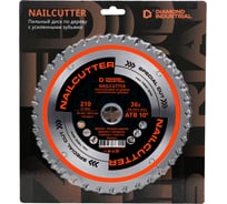 Диск пильный Diamond Industrial 210х30/25.4 мм Z=36 NailCutter DIDNC210Z36