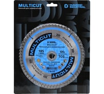 Диск пильный Diamond Industrial 185х30/20 мм Z=64 MultiCut DIDM185Z64