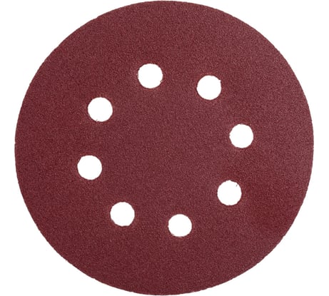 Круг абразивный под липучку (5 шт; 125 мм; Р120; 8 отверстий) BOHRER 52112612