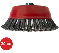 Щетка-чашка по нержавеющей стали крученая SAMGRUPP для УШМ 150/М14 INOX 24 шт SAMC-030200150-24