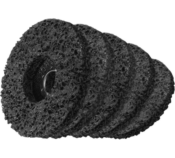 Коралловый зачистной диск PREDA 125 мм, черный - 5 шт AGblack5 1