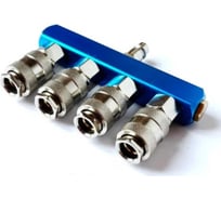 Разветвитель пневматический BlackWeld на 4 выхода со штуцером 3307