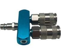 Разветвитель пневматический Pegas pneumatic на 2 выхода со штуцером 3305
